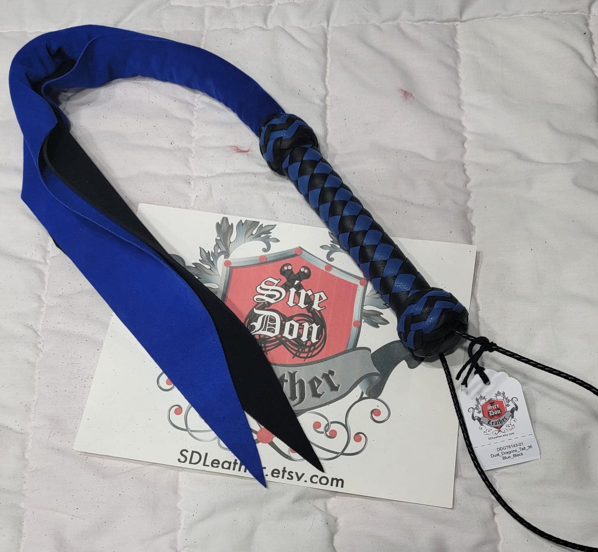 Dual_Dragons_Tail_36 Blue_Black ---Mature Content — photograph 1
