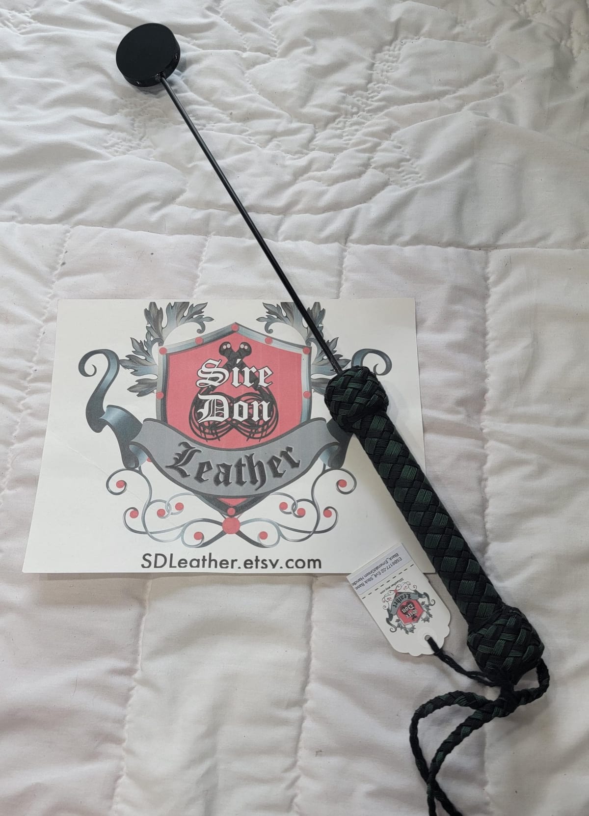 Evil_Stick Base, Black_EmeraldGreen  Handle ---Mature Content — photograph 1