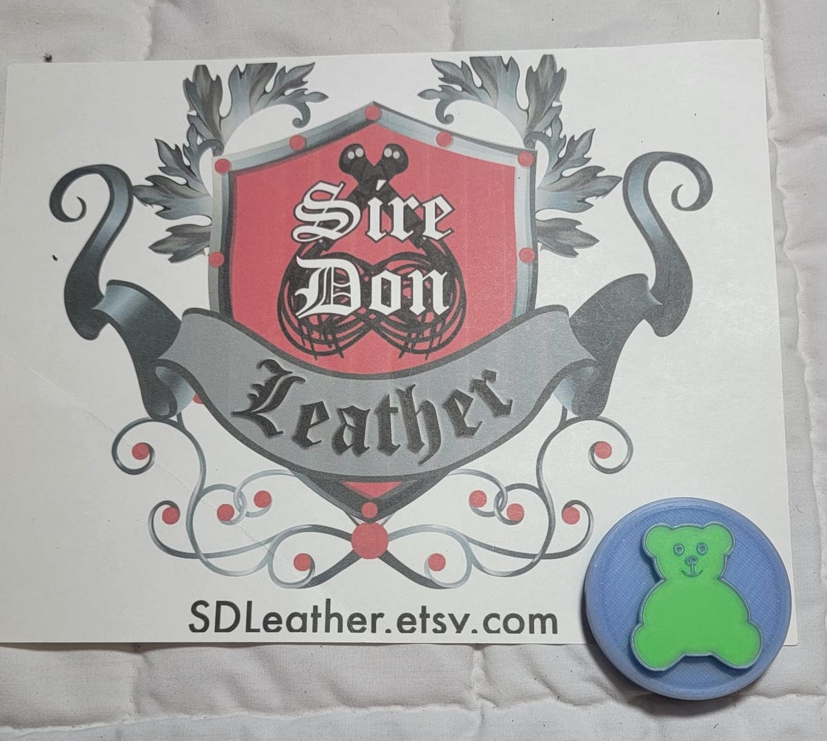 Evil_Stick Cover, Blue Green Glow Dark Bear---Mature Content — photograph 1