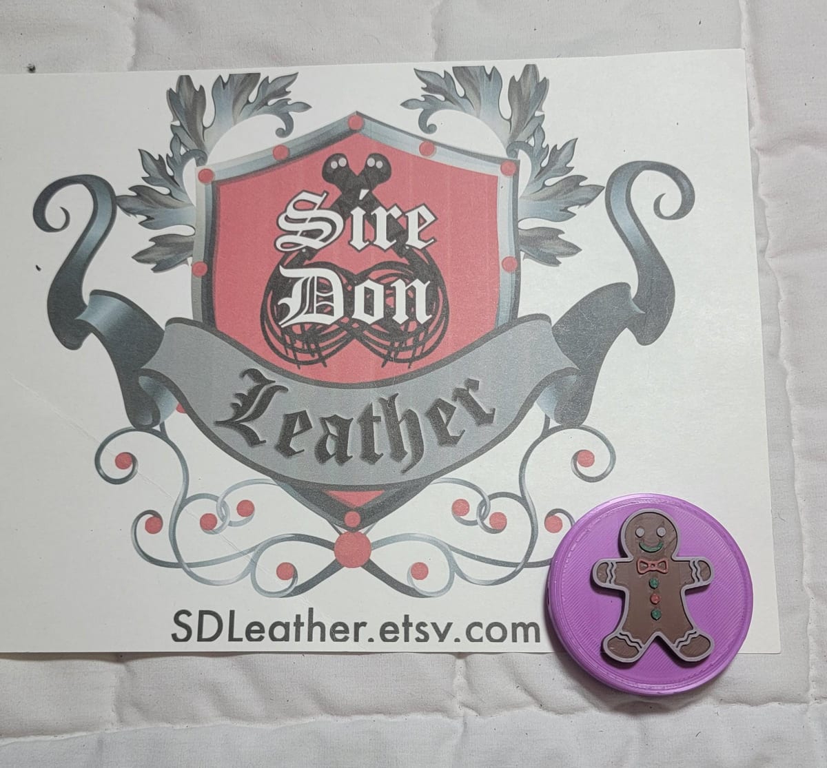 Evil_Stick Cover, Pinkish_Purple Ginger Bread Man---Mature Content — photograph 1