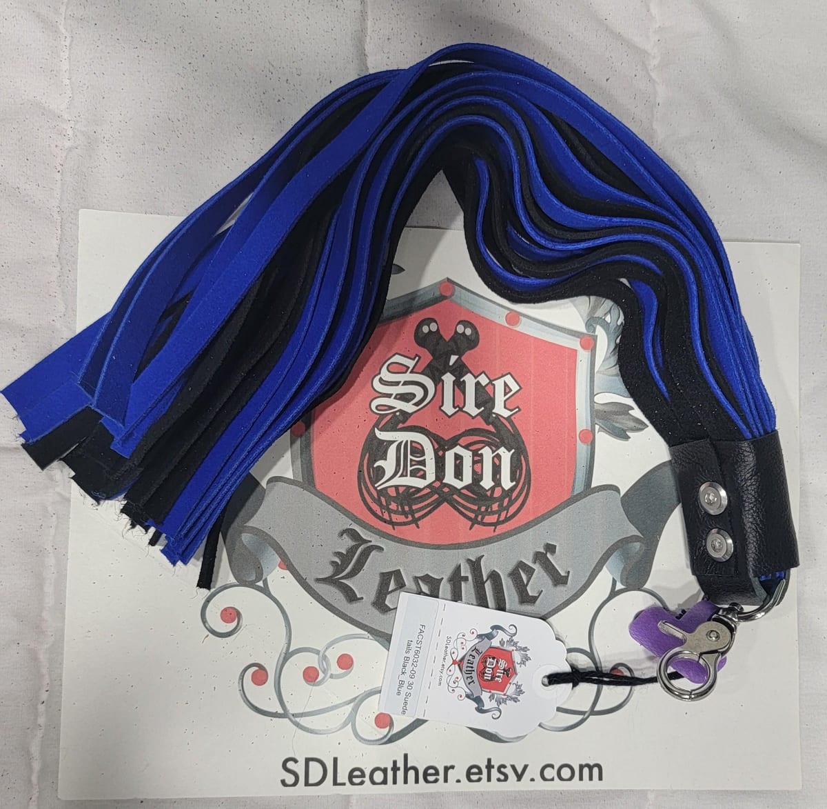 30 Suede tails Black_Blue — photograph 1