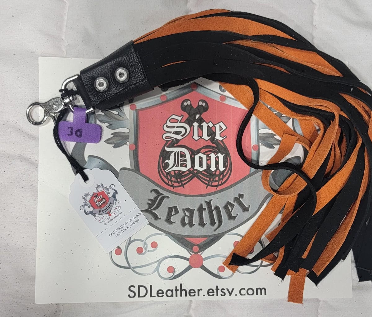 30 Suede tails Black_Orange — photograph 1
