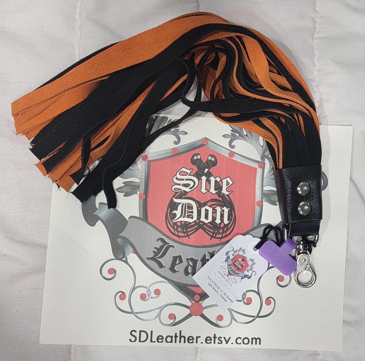 30 Suede tails Black_Orange — photograph 1