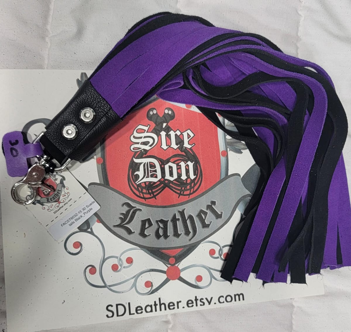 30 Suede tails Black_Purple — photograph 1