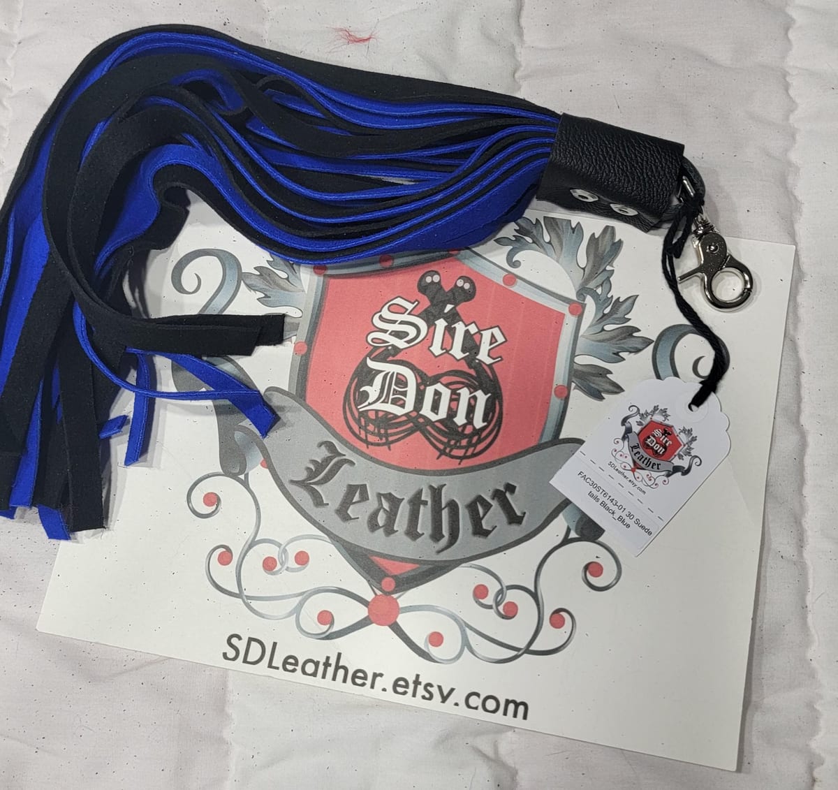 30 Suede tails Black_Blue — photograph 1
