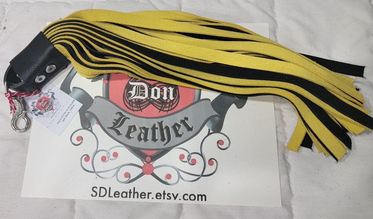45 Suede tails Black_Yellow — photograph 1