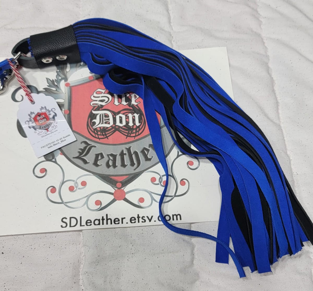 45 Suede tails Black_Blue — photograph 1