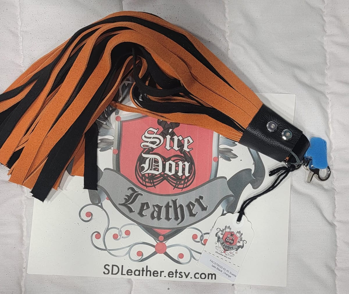 45 Suede tails Black_Orange — photograph 1