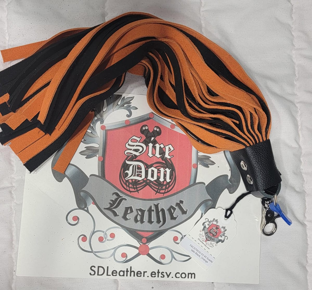 45 Suede tails Black_Orange — photograph 1
