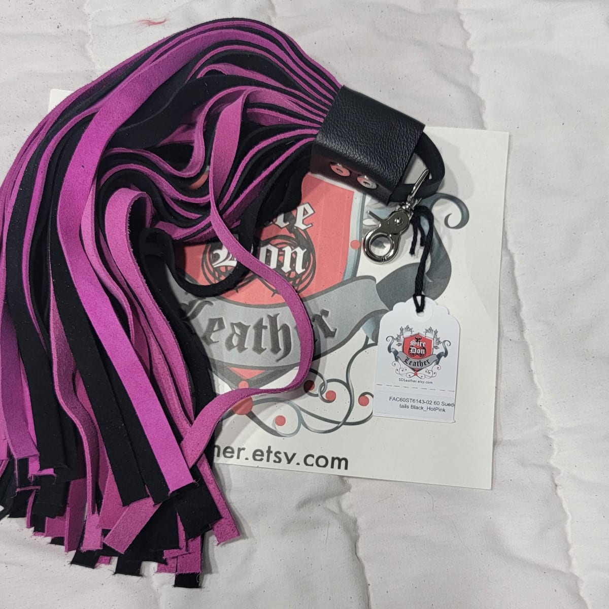 60 Suede tails Black_HotPink — photograph 1