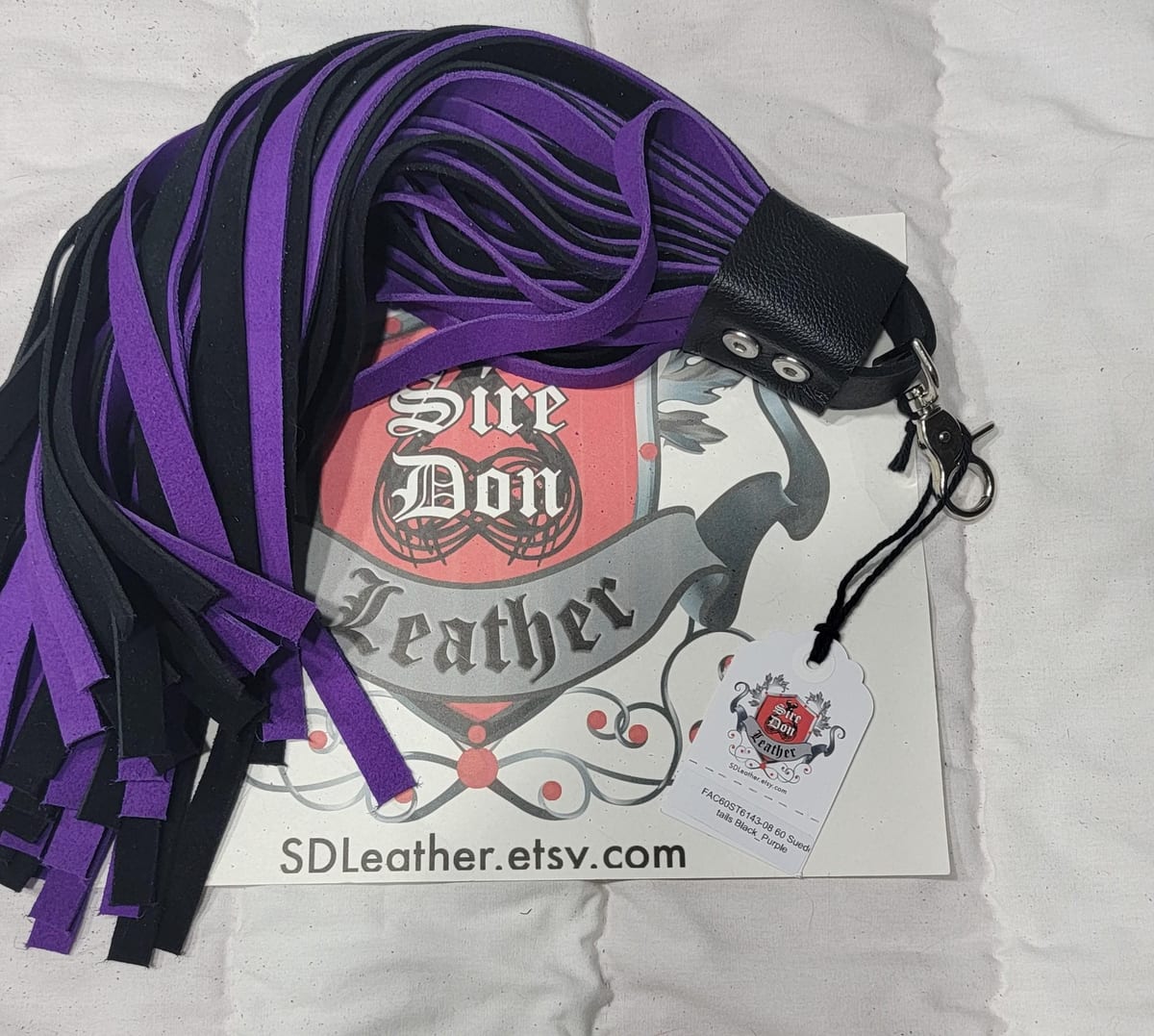 60 Suede tails Black_Purple — photograph 1