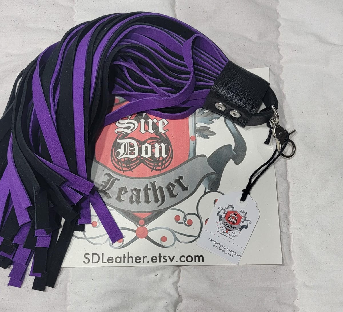 60 Suede tails Black_Purple — photograph 1