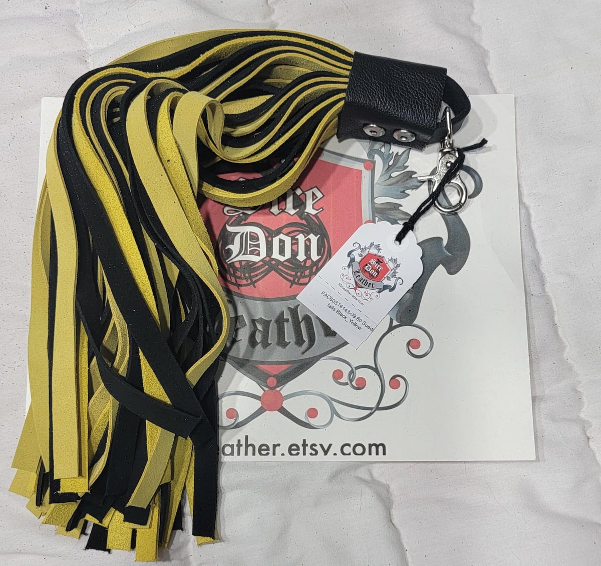 60 Suede tails Black_Yellow — photograph 1
