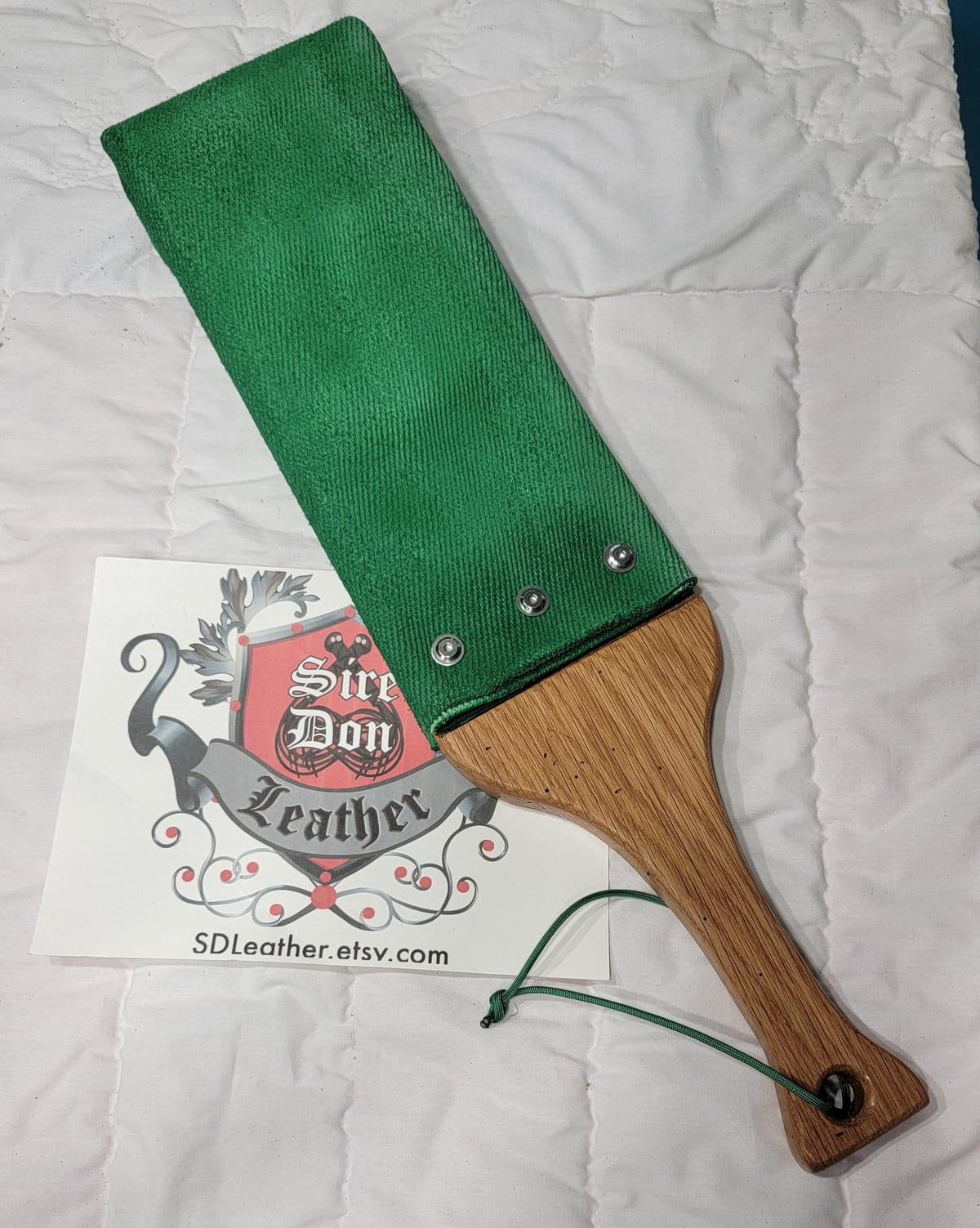 FireHose 6inch-Wide Light_Oak KellyGreen_Hose  -- Mature Content — photograph 1