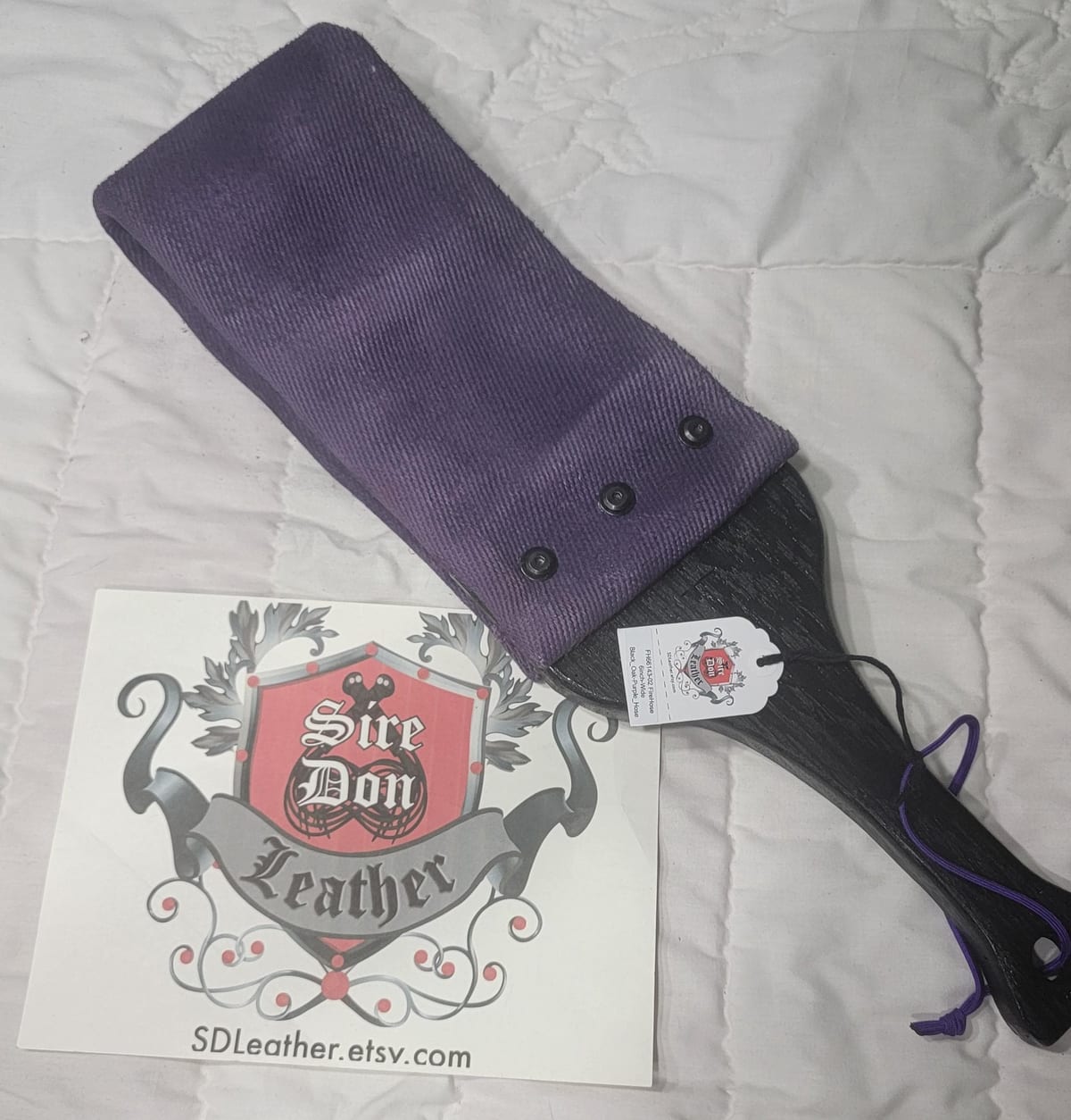 FireHose 6inch-Wide Black_Oak-Purple_Hose  -- Mature Content — photograph 1