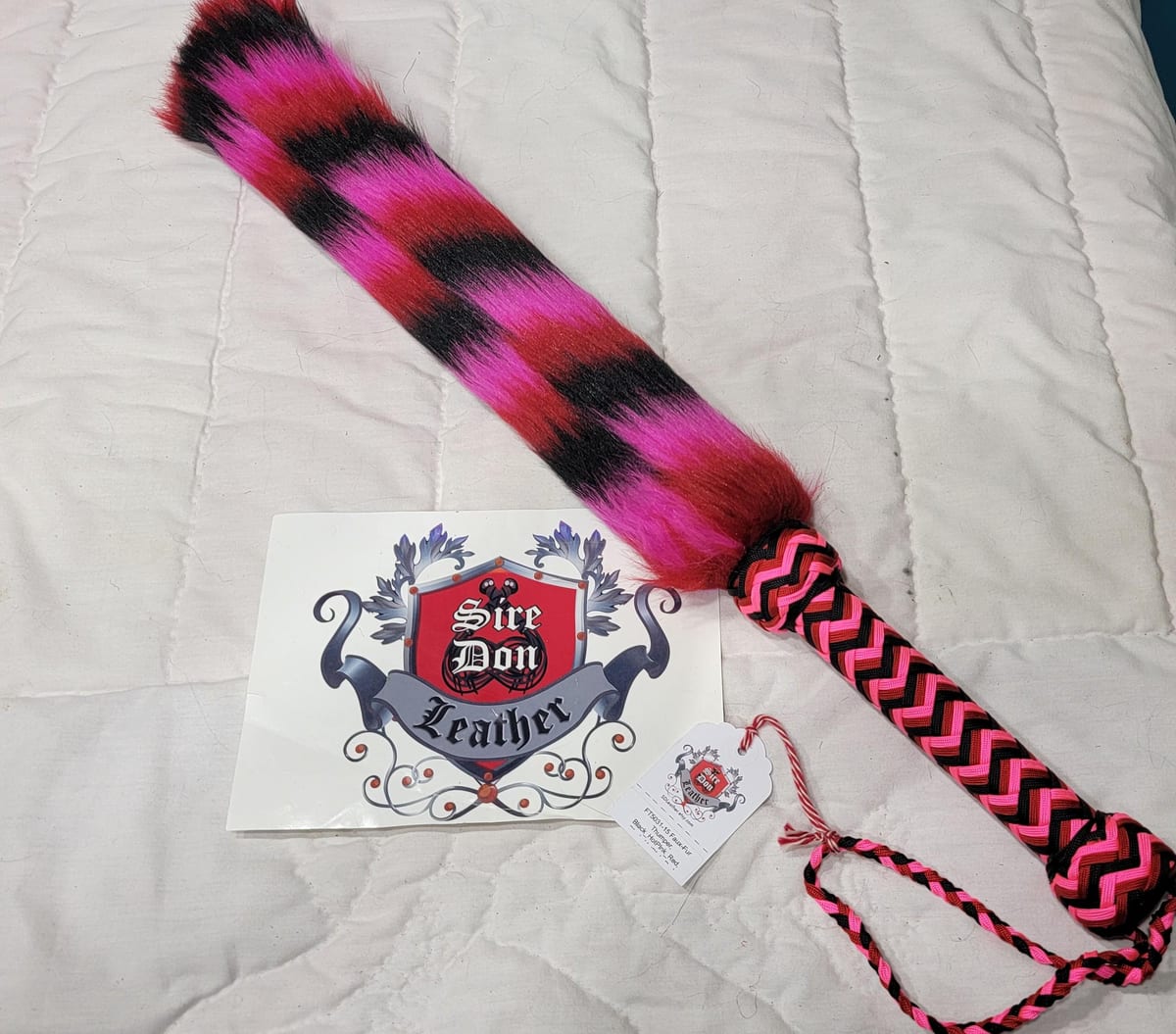 Faux-Fur Thumper, Black_HotPInk_Red, Black_HotPInk_Red — photograph 1