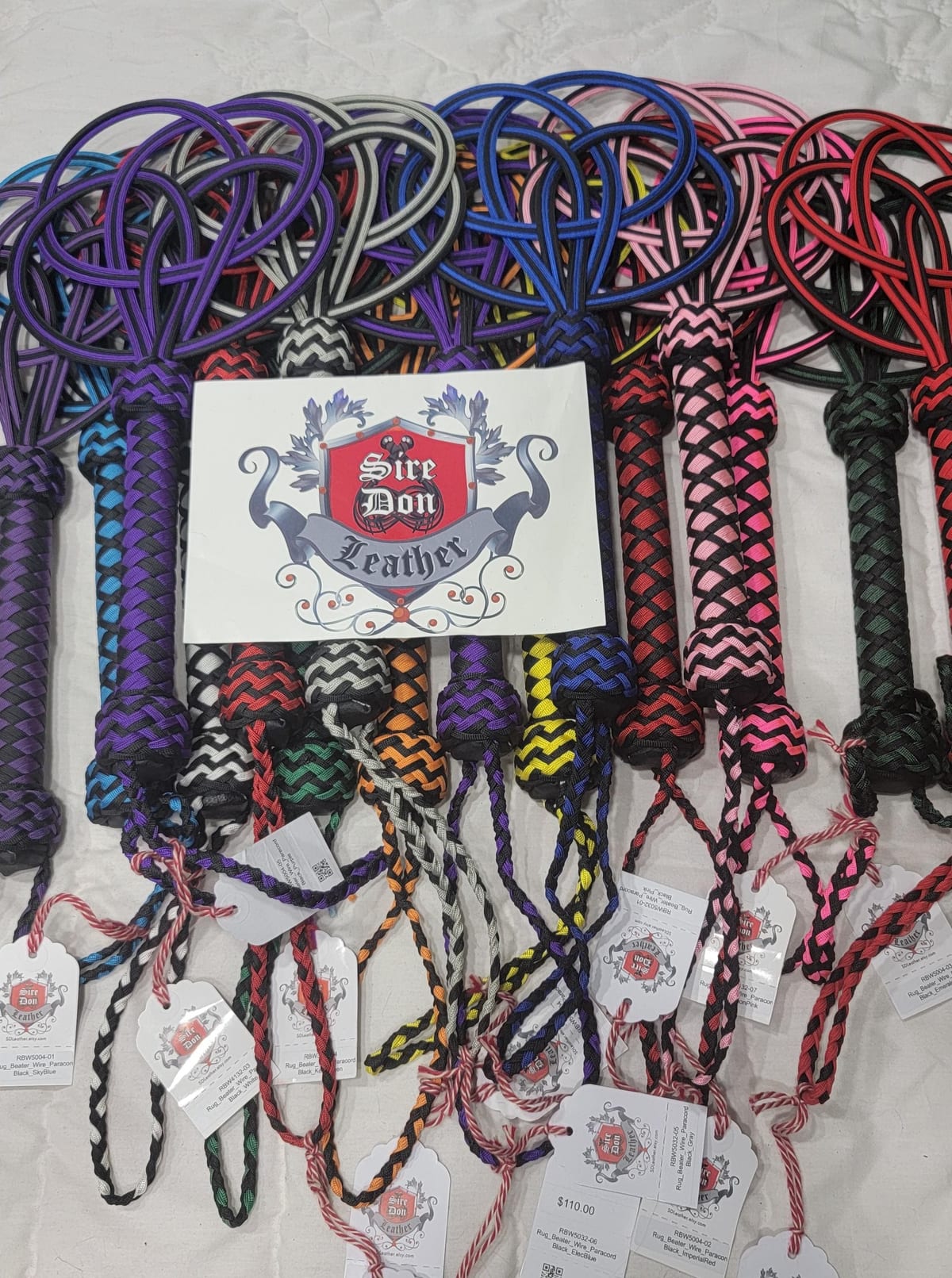 View 3 of 3: Rug_Beater_Wire_Paracord Black_autism — photograph 3