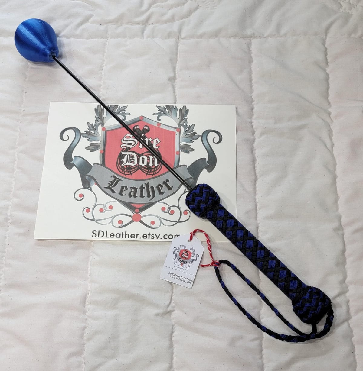 3d Printed 2.5dia Ball Black_Blue--Mature Content — photograph 1