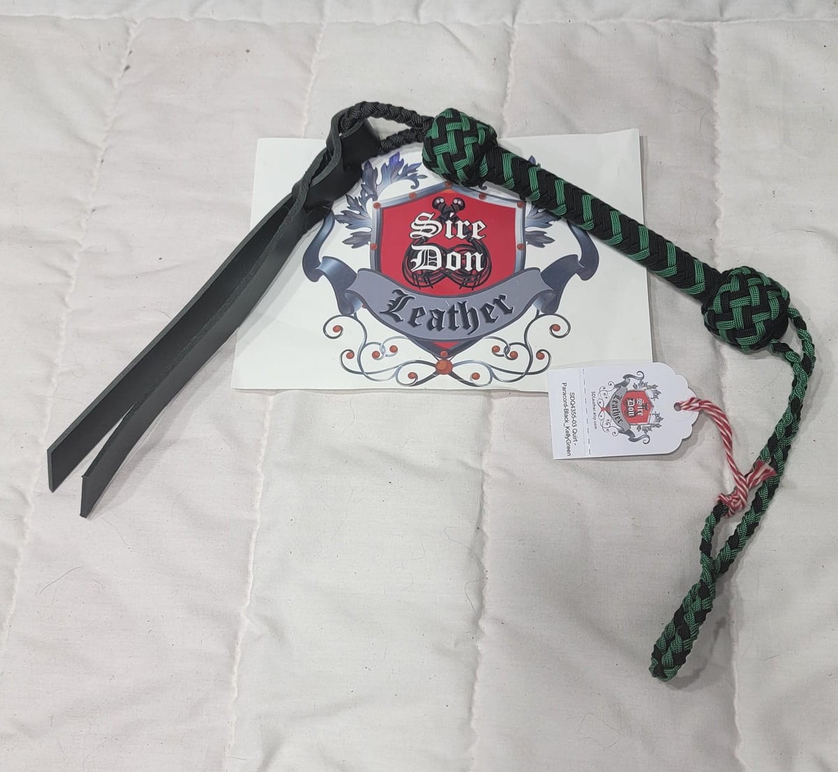 Quirt - Paracord-Black_KellyGreen ---Mature Content — photograph 1