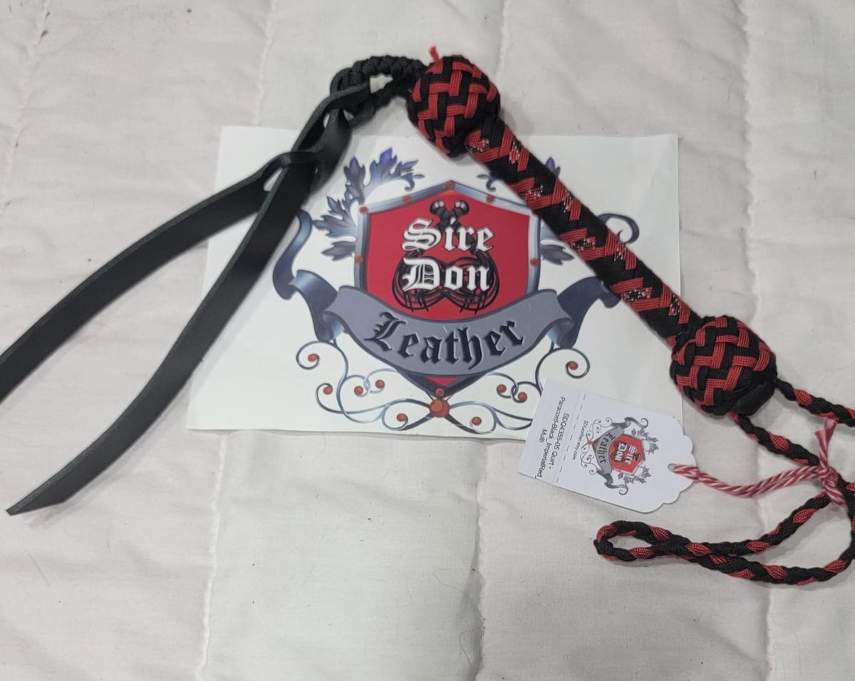 Quirt - Paracord-Black_ImperialRed_Multi ---Mature Content — photograph 1