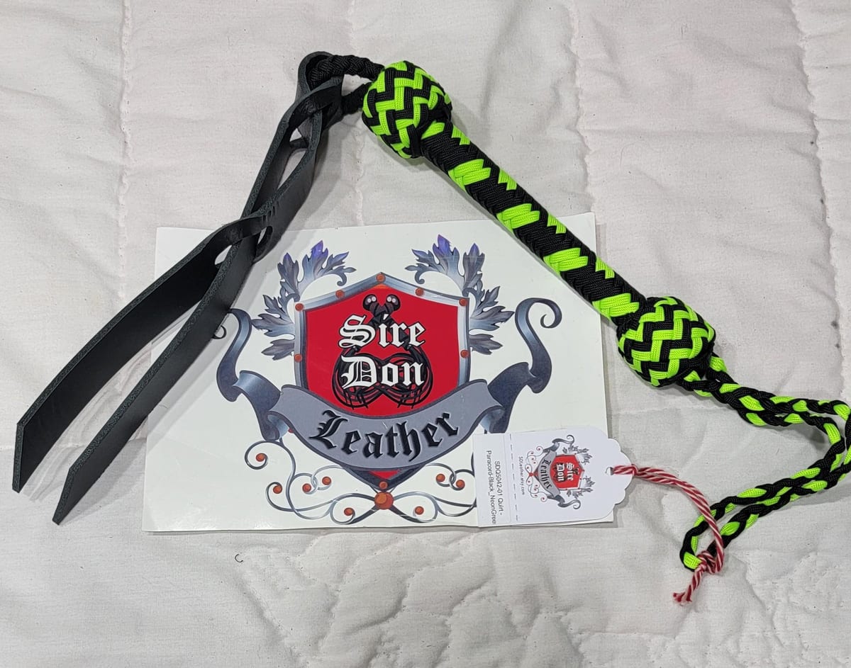 Quirt - Paracord-Black_NeonGreen ---Mature Content — photograph 1